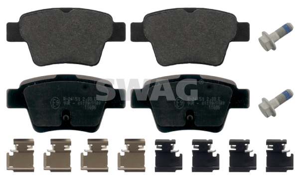 set placute frana,frana disc 62 91 6813 SWAG